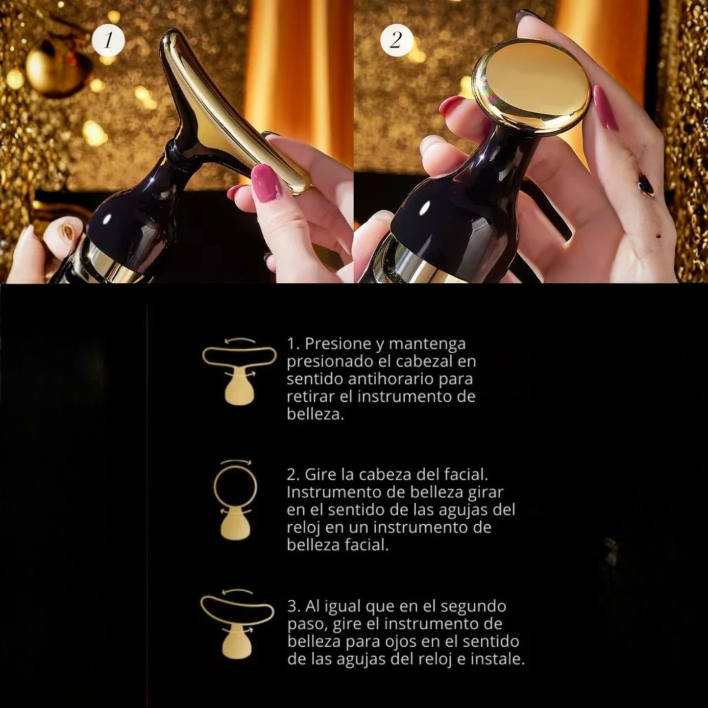 Masajeador Facial 3 en 1